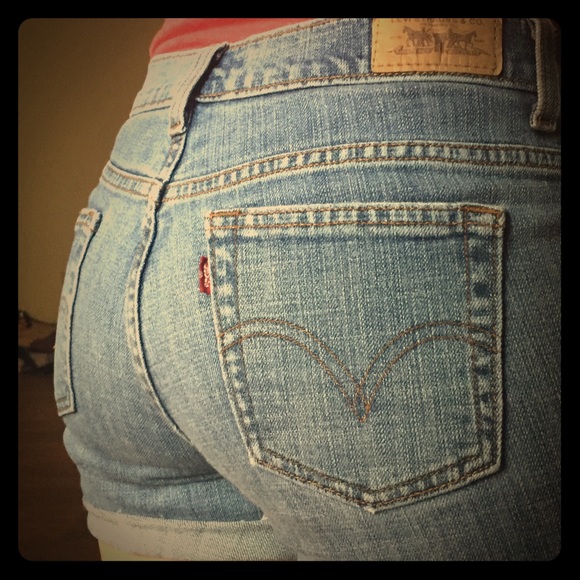 Levi's Pants - Classic Levi Straight Leg 505 cut off shorts